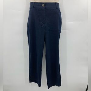 Talbolts Women’s Navy Blue Curvy High Rise Dress Pants